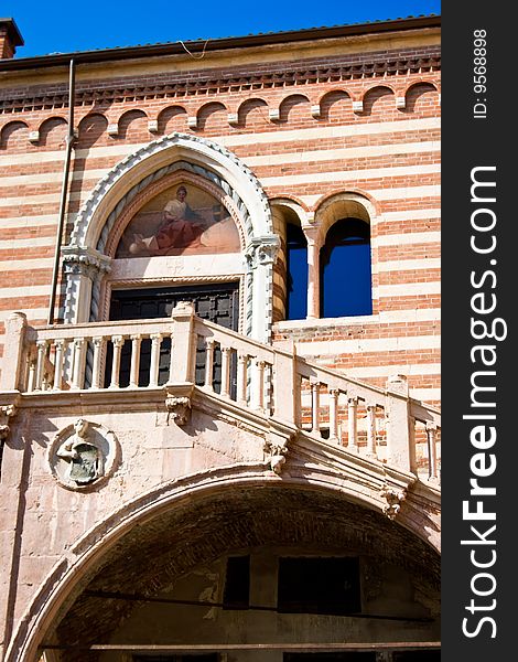 Ancient Stairs in Verona, Italy. Ancient Stairs in Verona, Italy