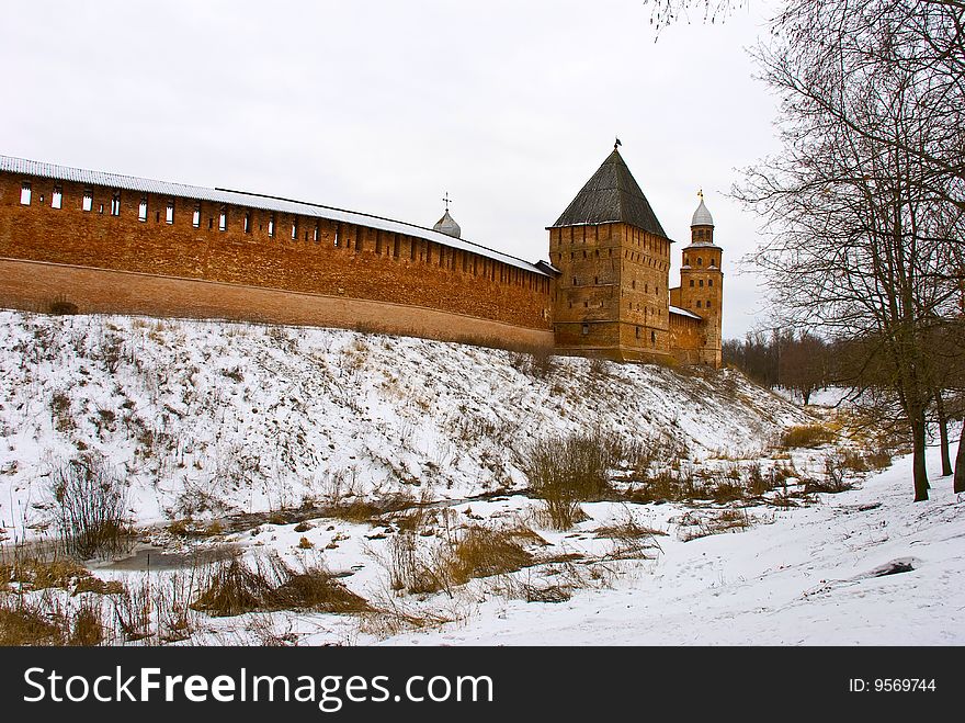 Winter fortress in Velikiy Novgorod