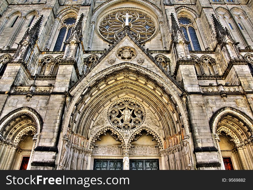 The Cathedral Church of Saint John the Divine in New York city, USA.