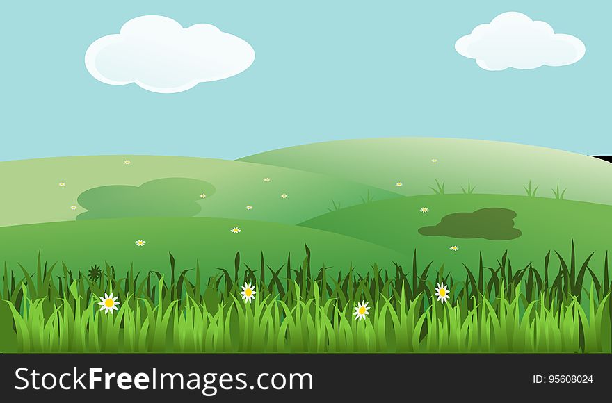 Grassland, Green, Ecosystem, Nature