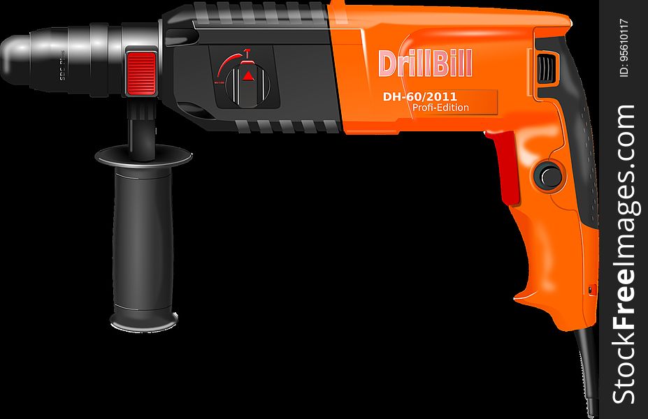 Orange, Drill, Hardware, Product