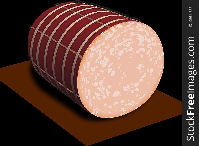 Bologna Sausage, Product Design, Mortadella, Peach