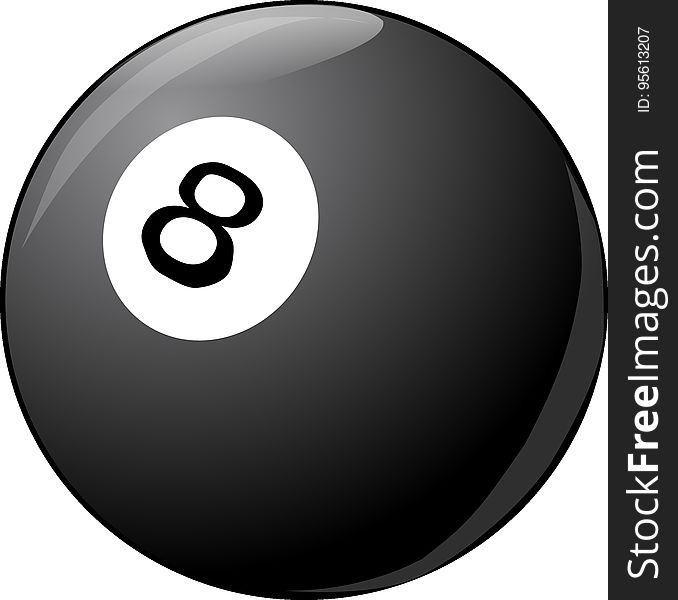 Billiard Ball, Eight Ball, Circle, Product