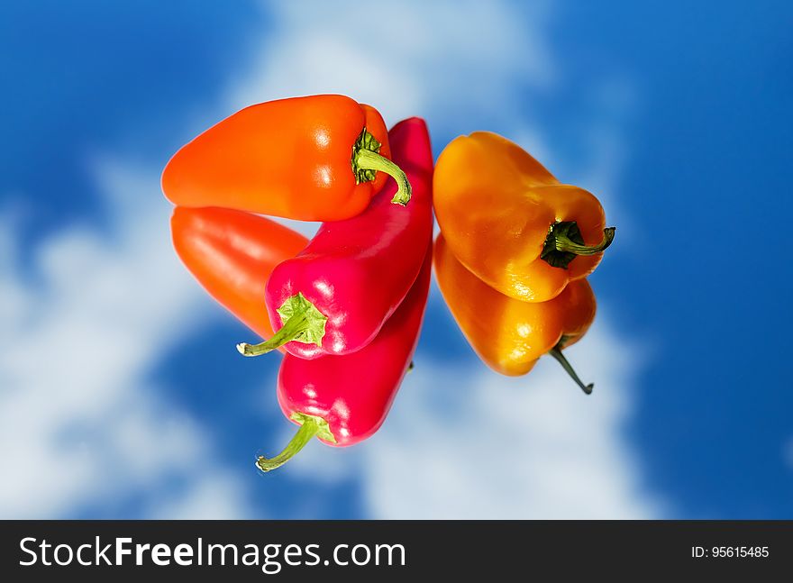 Close Up, Bell Peppers And Chili Peppers, Peppers, Chili Pepper