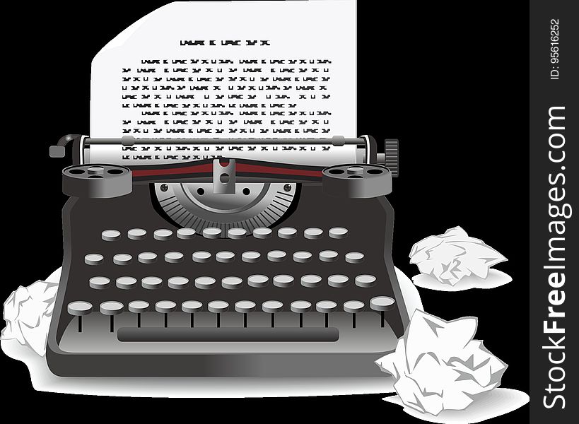 Typewriter, Office Supplies, Text, Office Equipment