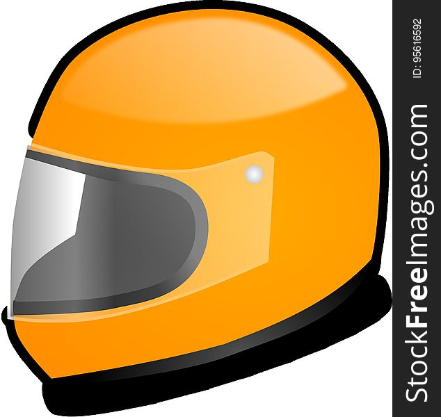 Yellow, Orange, Helmet, Headgear
