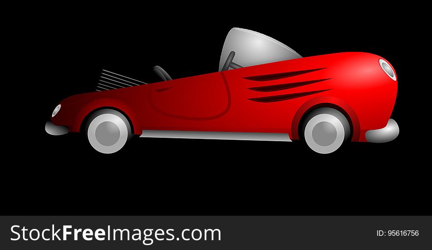 Car, Motor Vehicle, Red, Vehicle