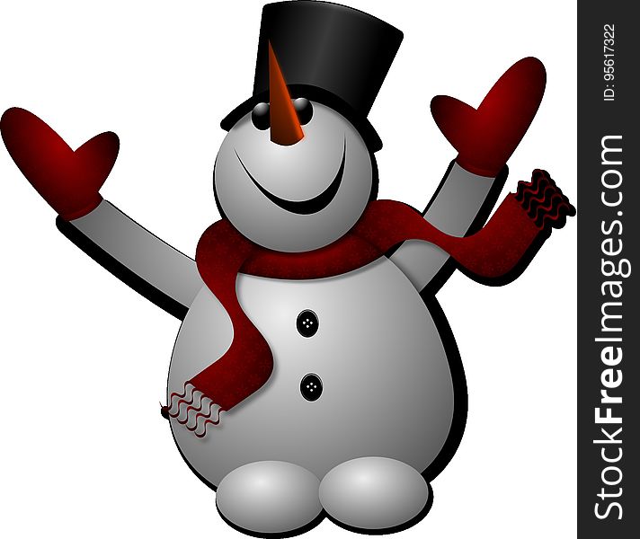 Snowman, Cartoon, Fictional Character, Clip Art