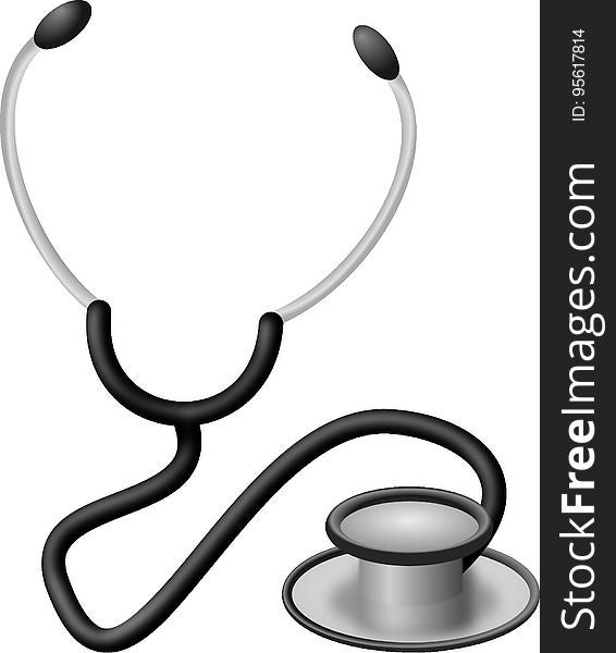 Stethoscope, Black And White, Product, Product Design