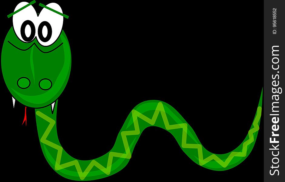 Green, Vertebrate, Serpent, Font
