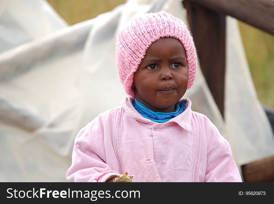 Pink, Child, Headgear, Girl