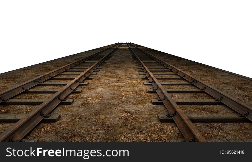 Track, Wood, Sky, Rail Transport