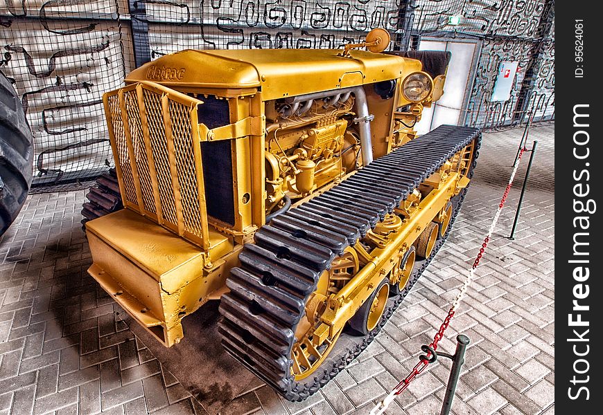 Bulldozer, Construction Equipment, Vehicle, Metal