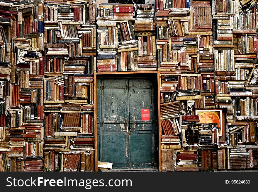 Bookcase, Wood, Bookselling, Library