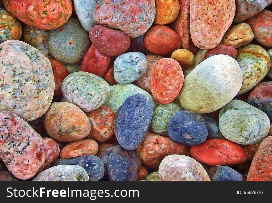 Pebble, Rock, Material