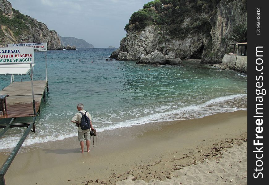 bay of Palaiokastritsa. bay of Palaiokastritsa