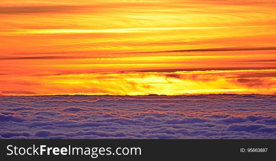 Sky, Horizon, Afterglow, Sunrise