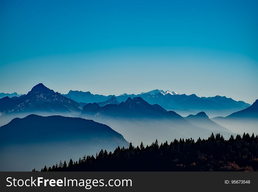 Sky, Mountain Range, Mountainous Landforms, Mountain