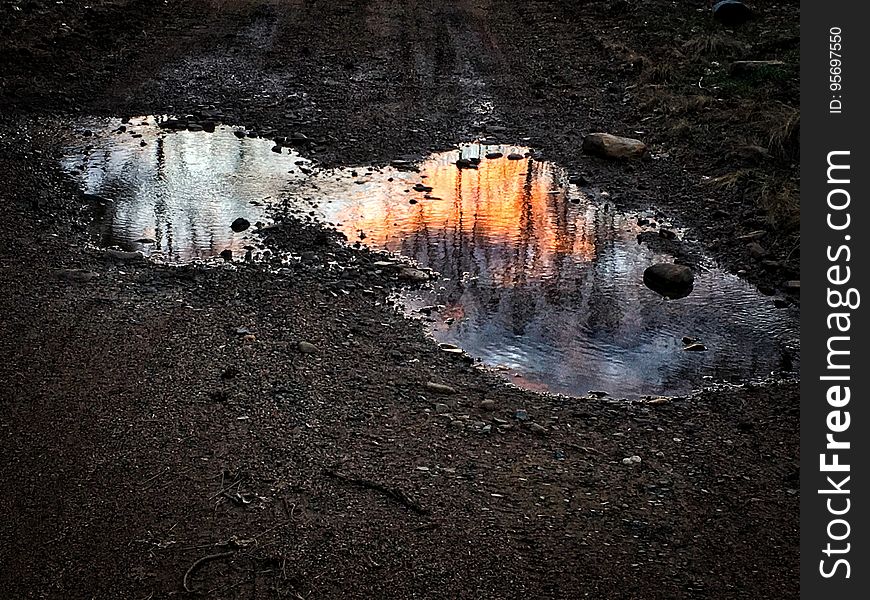 2017/365/45 A Sunset Fell Into A Puddle And Flowed Away Downstream