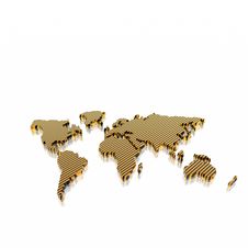 Model Of The Geographical World Map Stock Image Model Of The Geographical World Map Stock Image