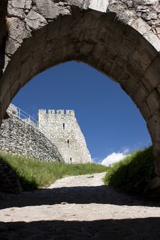 Medieval Castle (Slovakia) Royalty Free Stock Photos Medieval Castle (Slovakia) Royalty Free Stock Photos