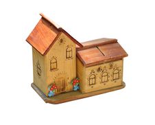 Small Wooden Toy House Isolated Royalty Free Stock Images Small Wooden Toy House Isolated Royalty Free Stock Images