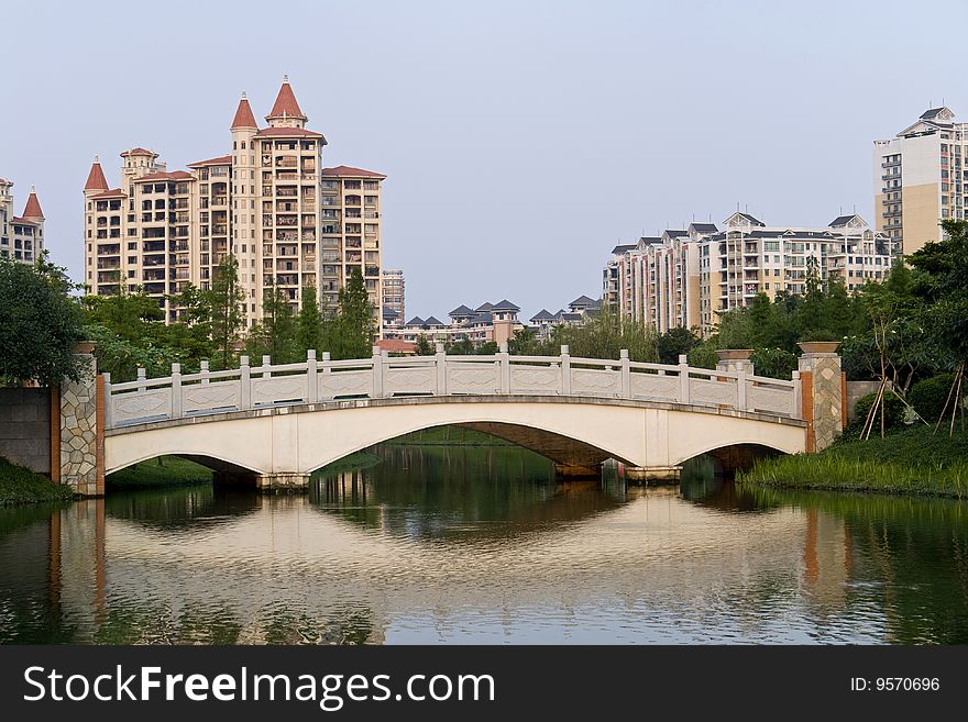 Modern residence with chinese style. Modern residence with chinese style