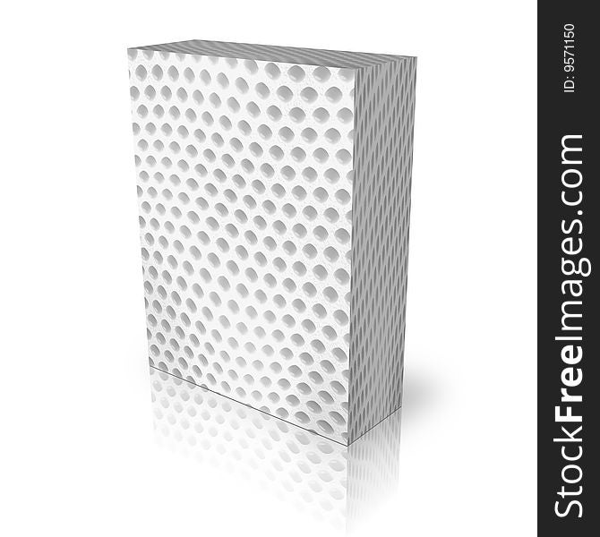 Blank white snake fur box template