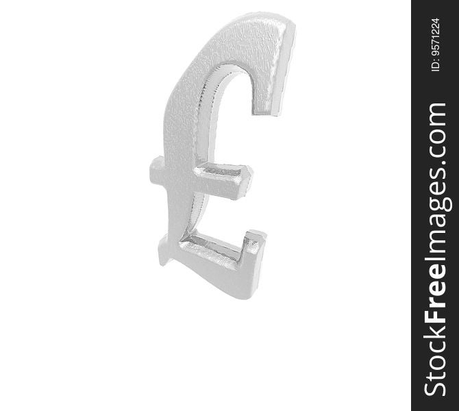 Currency sign isolated on a white background