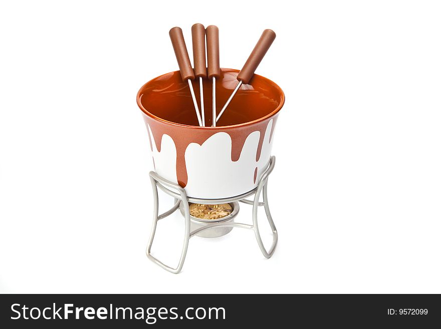 Fondue  Isolated On A White