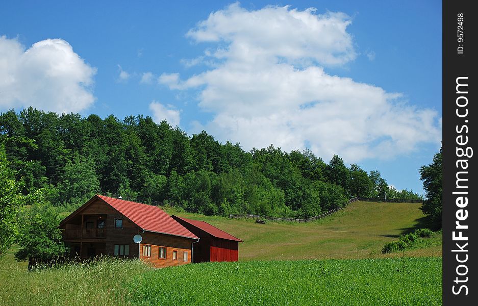 Mountain chalet situated nearly the forest