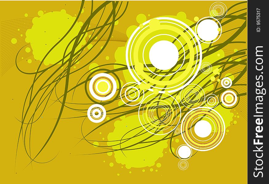 Vector illustration on grunge circle backgraound. Vector illustration on grunge circle backgraound