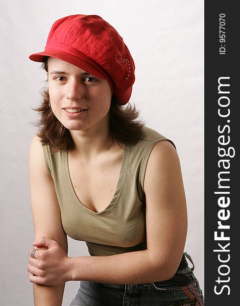 Young Girl In Red Cap