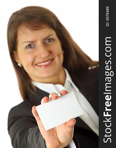 Professionals White Business Card