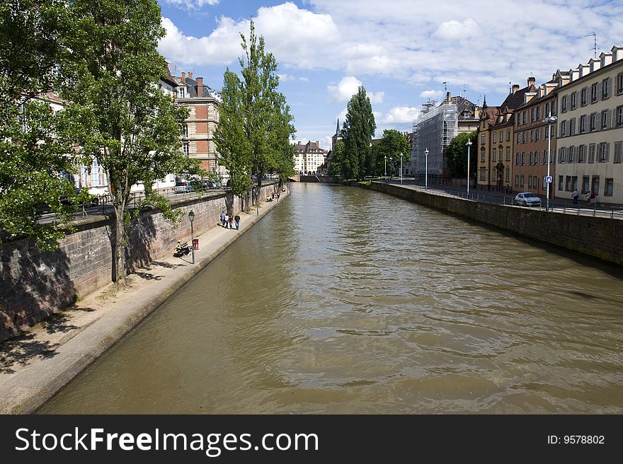 The old town of Strasbourg, France.