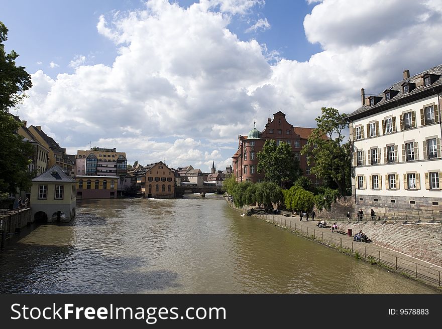 The old town of Strasbourg, France.