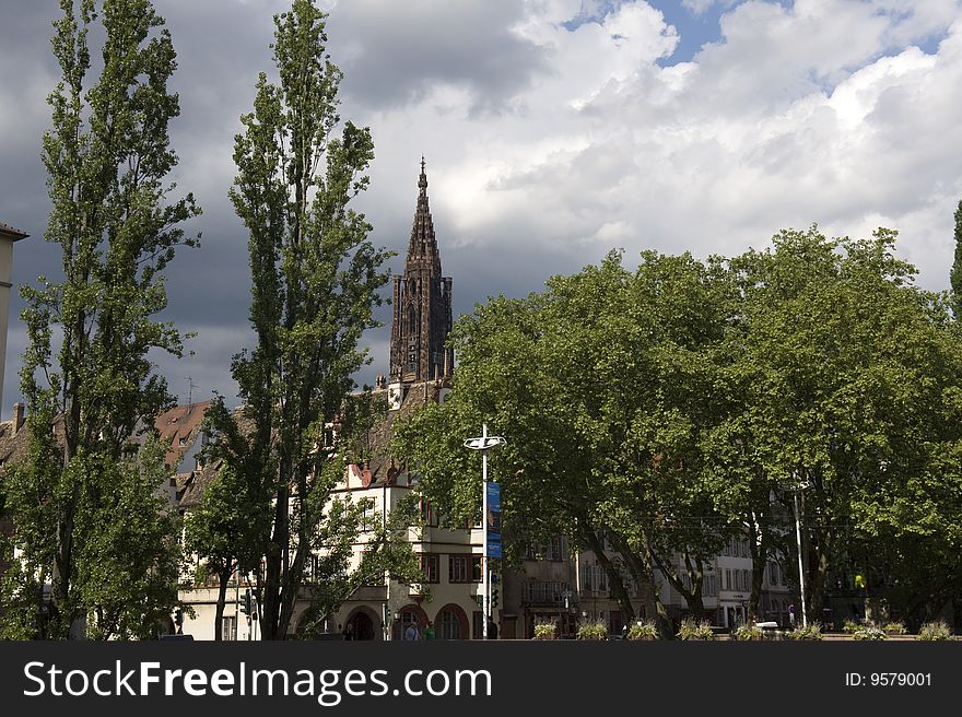 Cathedral in Strasbourg (Alsace/France)