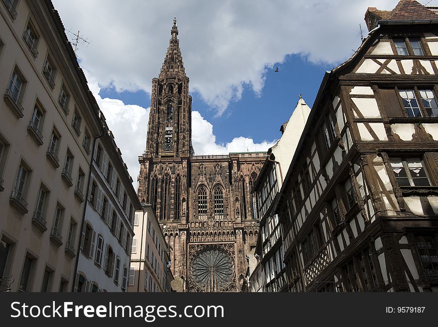 Cathedral in Strasbourg (Alsace/France)