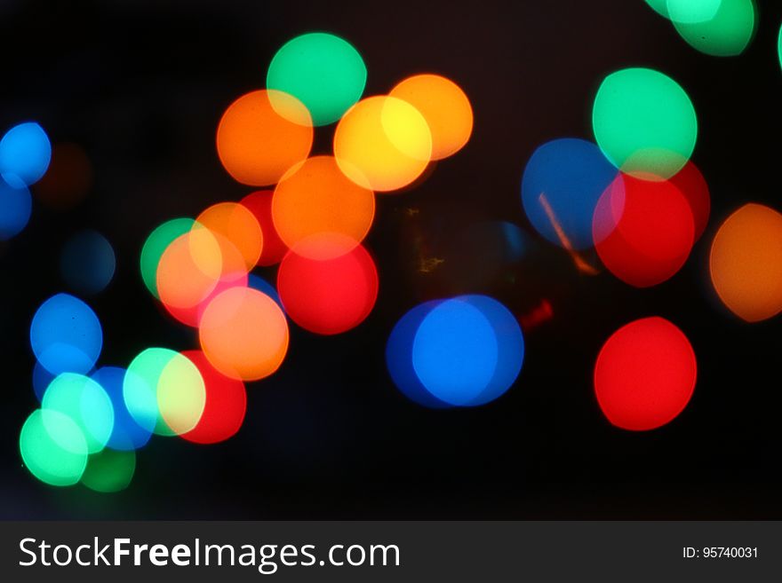 Abstract background of different colored bokeh lights. Abstract background of different colored bokeh lights.