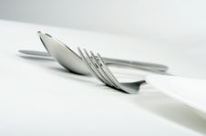 Fork, Spoon And Knife Royalty Free Stock Images