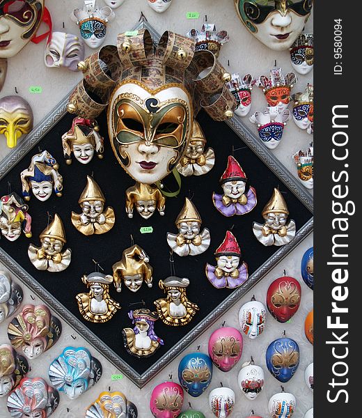 The masks of carnival of Venice. The masks of carnival of Venice