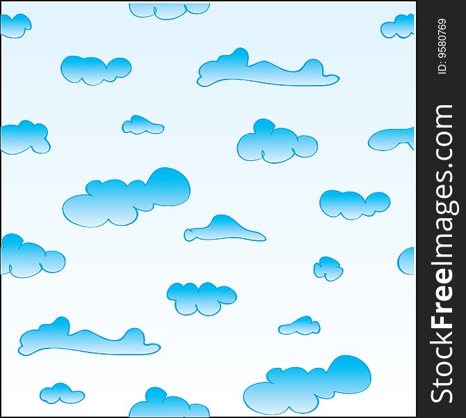 Seamless clouds background texture pattern. Seamless clouds background texture pattern