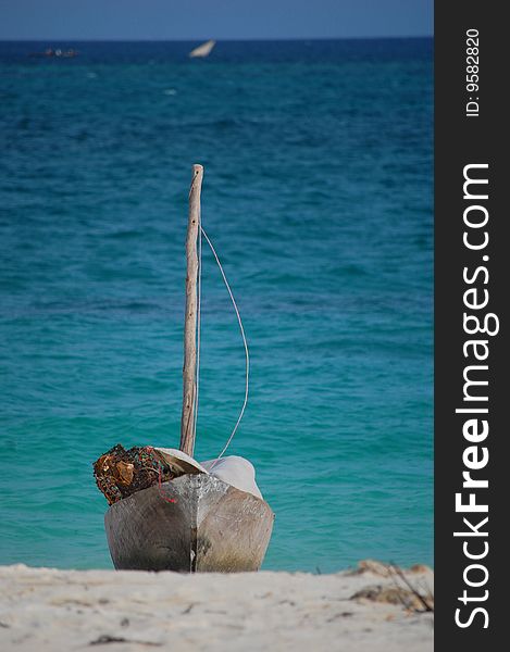 Fishing boat on the beach