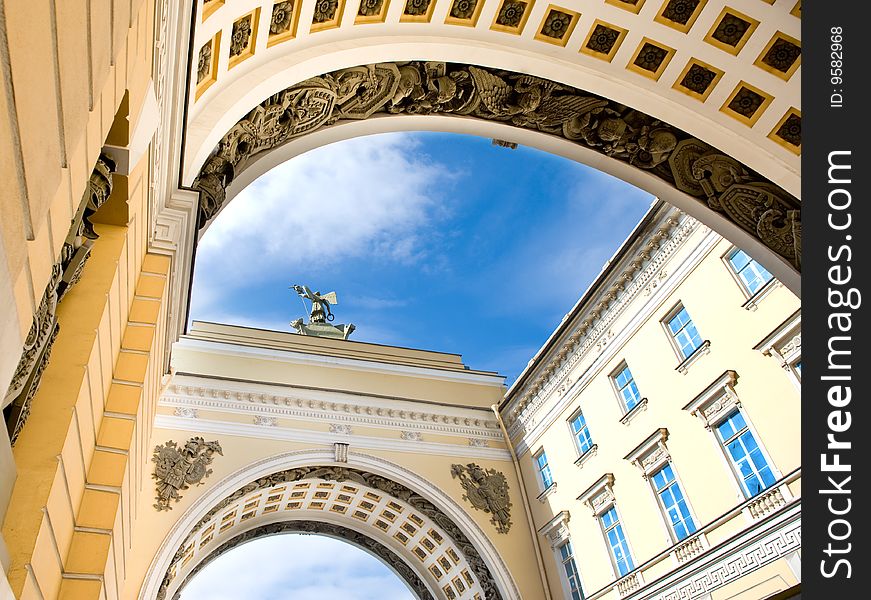 The blue sky of Petersburg