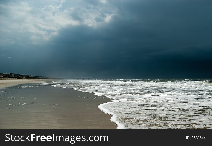 Calm waves of the atlantic ocean after the storm. Calm waves of the atlantic ocean after the storm