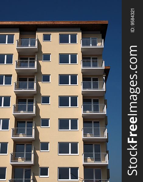 New constructed apartment residence house. New constructed apartment residence house