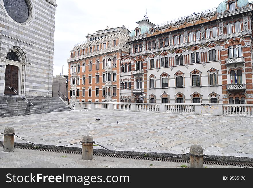 A view of via XX Settembre buildings in Genova (Italy). A view of via XX Settembre buildings in Genova (Italy)