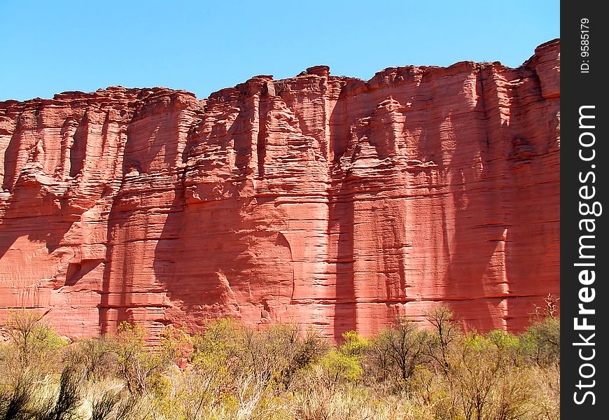 Red rock in Talampaya National Park, Argentina