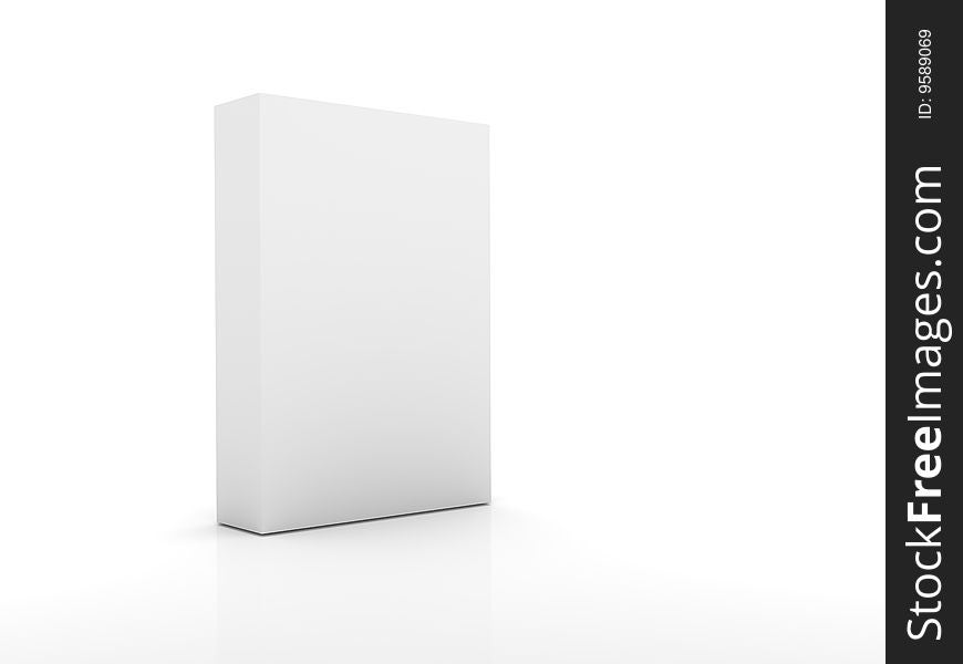 Blank Box - white background, Isolated
