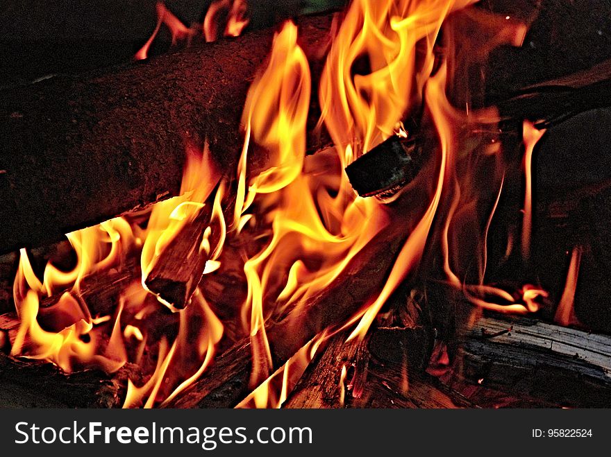 Fire, Flame, Campfire, Heat